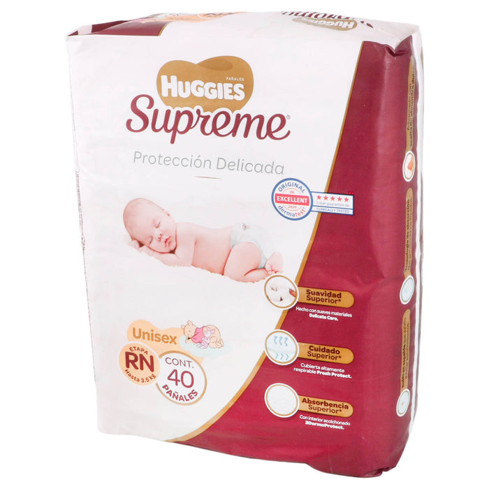 Pañal Huggies Supreme Unisex Rn Etapa 1 Con 40 - WeCare Pharma