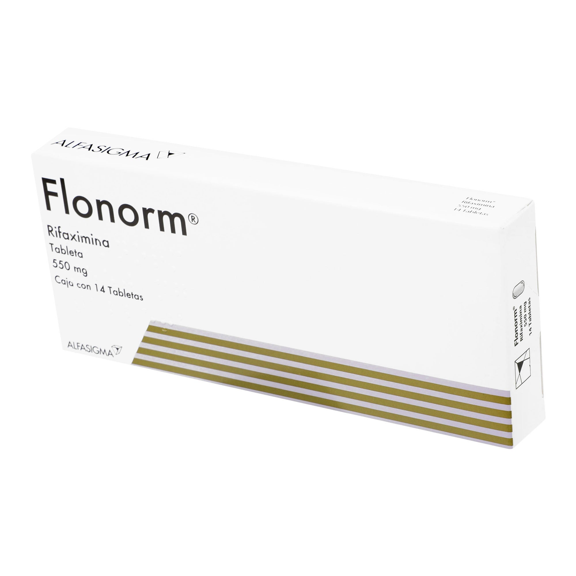 Flonorm 550Mg Con 14 Tabletas (Rifaximina) 3 - 8020030054080