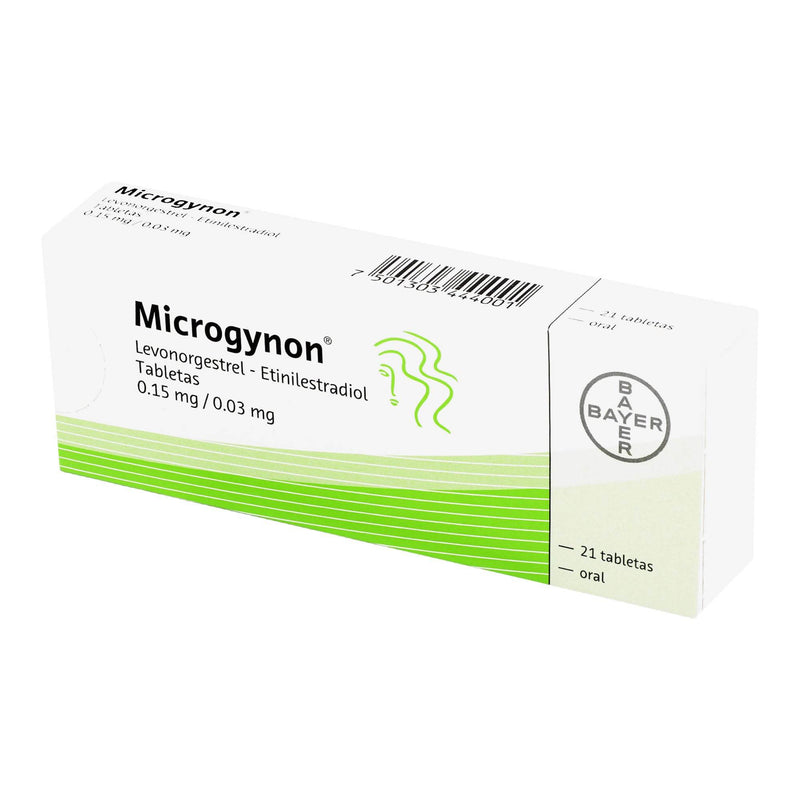 Medgynol Microgynon 0.15Mg/0.03Mg Con 21 Tabletas (Levonogestrel/Etiniestradiol ...