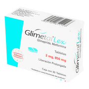 Glimetal Lex 2Mg/850Mg Con 30 Tabletas (Glimepirida/Metformina) - WeCare Pharma