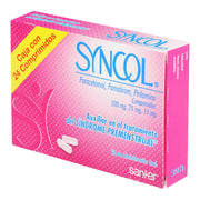 Syncol 500Mg/25Mg/15Mg Con 24 Comprimidos (Paracetamol/Pamabrom/Pirilamina) - WeCare Pharma