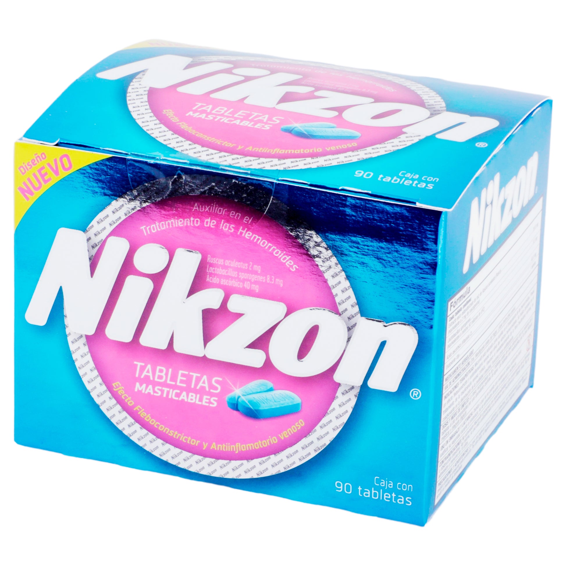 Nikzon Mast 20Mg/8.3/40Mg Con 90 Tabletas (Ruscus Aculeatus/L Sporogenes/Ac Ascorbico) 4 - 650240001314