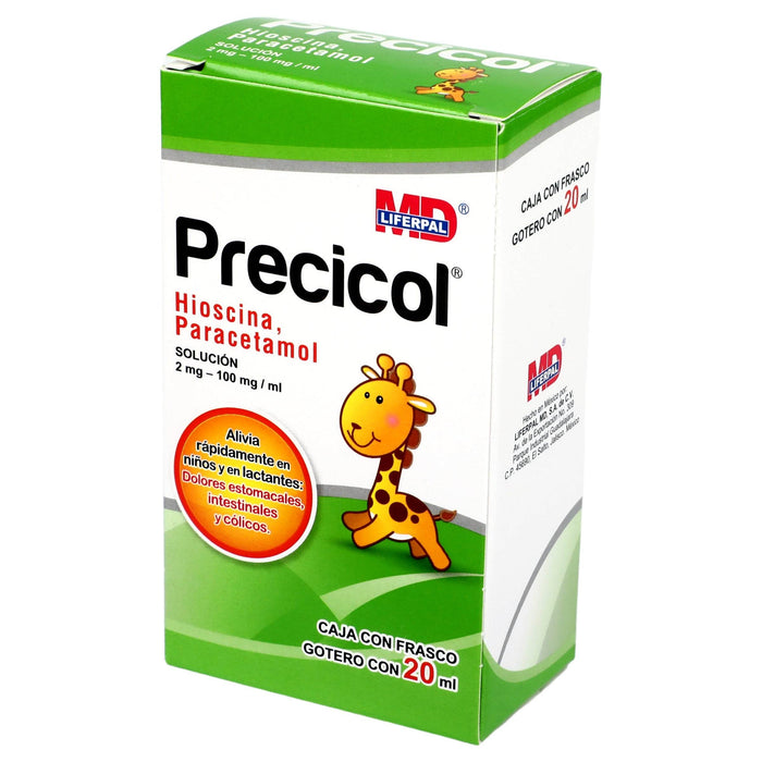 Precicol Gotas Gotas 2Mg/100Mg/Ml 20Ml (Hioscina/Paracetamol) - WeCare Pharma