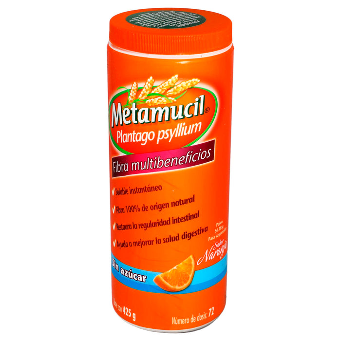 Metamucil Polvo 425G 72D Naranja (Plantago Psyllium) 4 - 7501001100001