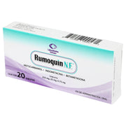 Rumoquin Nf (Metocarbamol/Indometacina/Betametasona) Tabletas 215Mg/25Mg/0.75Mg Con 20 - WeCare Pharma