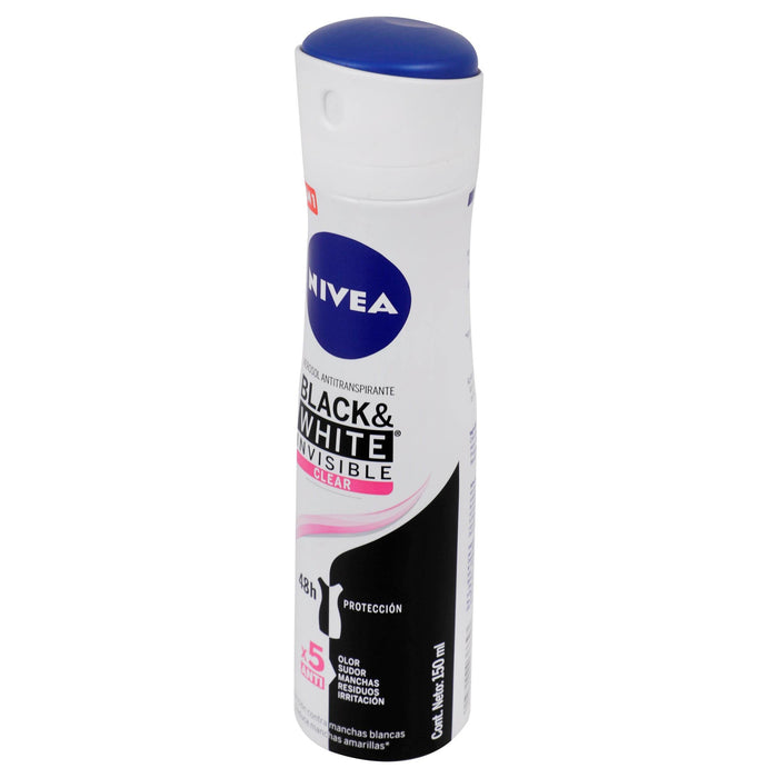 Desodorante Nivea Black & White Invisible Clear Con 150Ml - WeCare Pharma