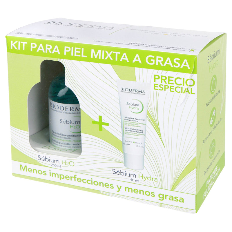 Bioderma Kit Sebium H2O 250Ml +Sebium Hydra 40Ml - WeCare Pharma