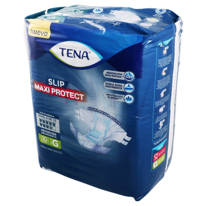 Pañal Adulto Tena Slip Maxi Protect G Con 10 - WeCare Pharma