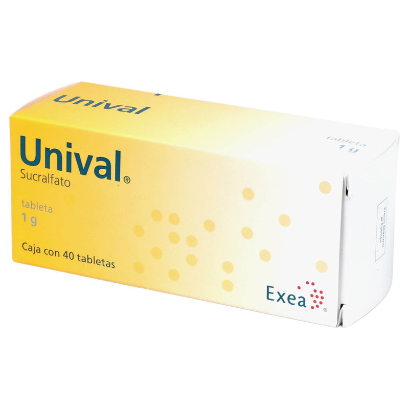 Unival 1G Con 40 Tabletas (Sucralfato) - WeCare Pharma