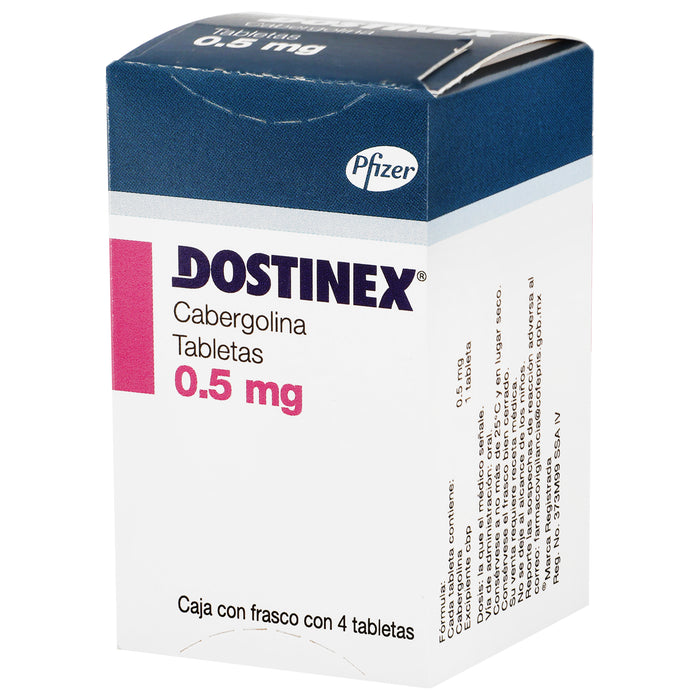 Dostinex 0.5Mg Con 4 Tabletas (Cabergolina) 4 - 7501287612779