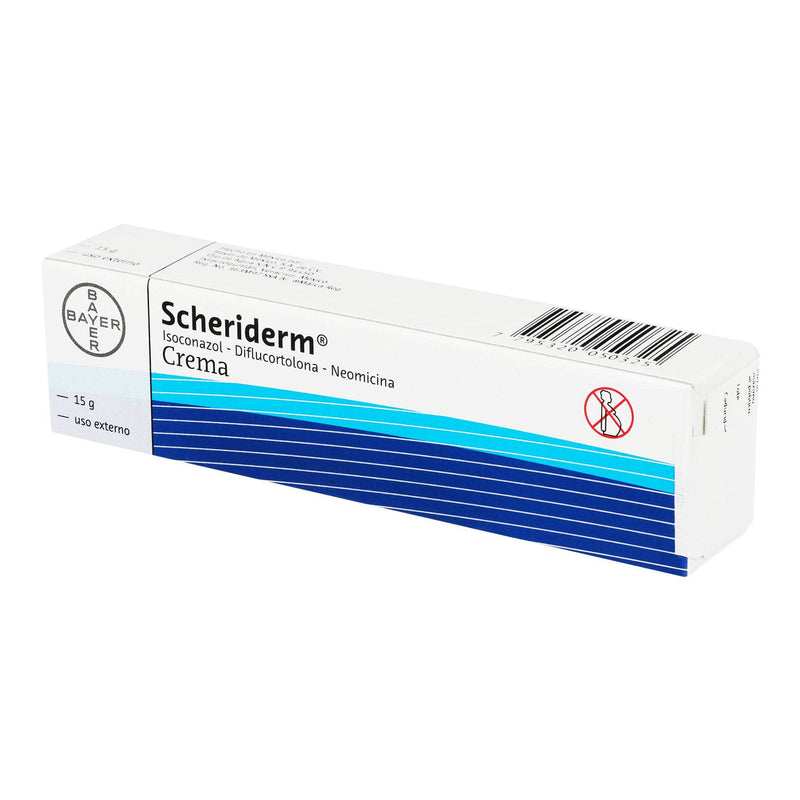 Scheriderm Crema 10Mg/1Mg/3.3Mg 15G (Isoconazol/Diflucortolona/Neomicina) - WeCare Pharma