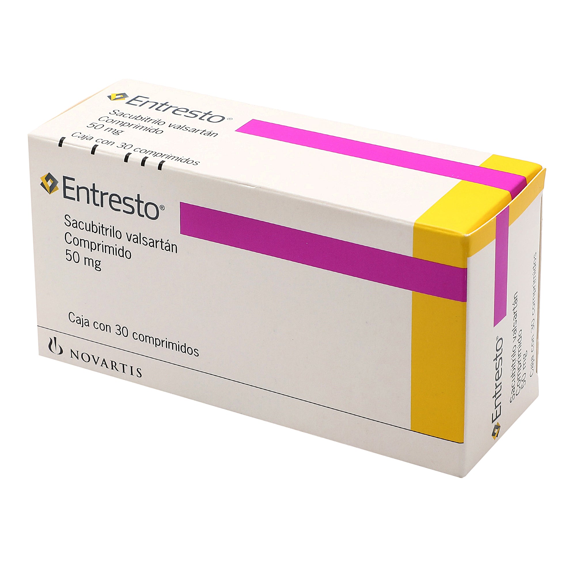 Entresto 50Mg Con 30 Comprimidos (Sacubitrilo Valsartan) 3 - 7501124819200