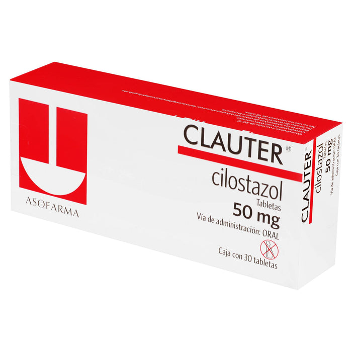 Clauter (Cilostazol) Tabletas 50Mg Con 30 - WeCare Pharma