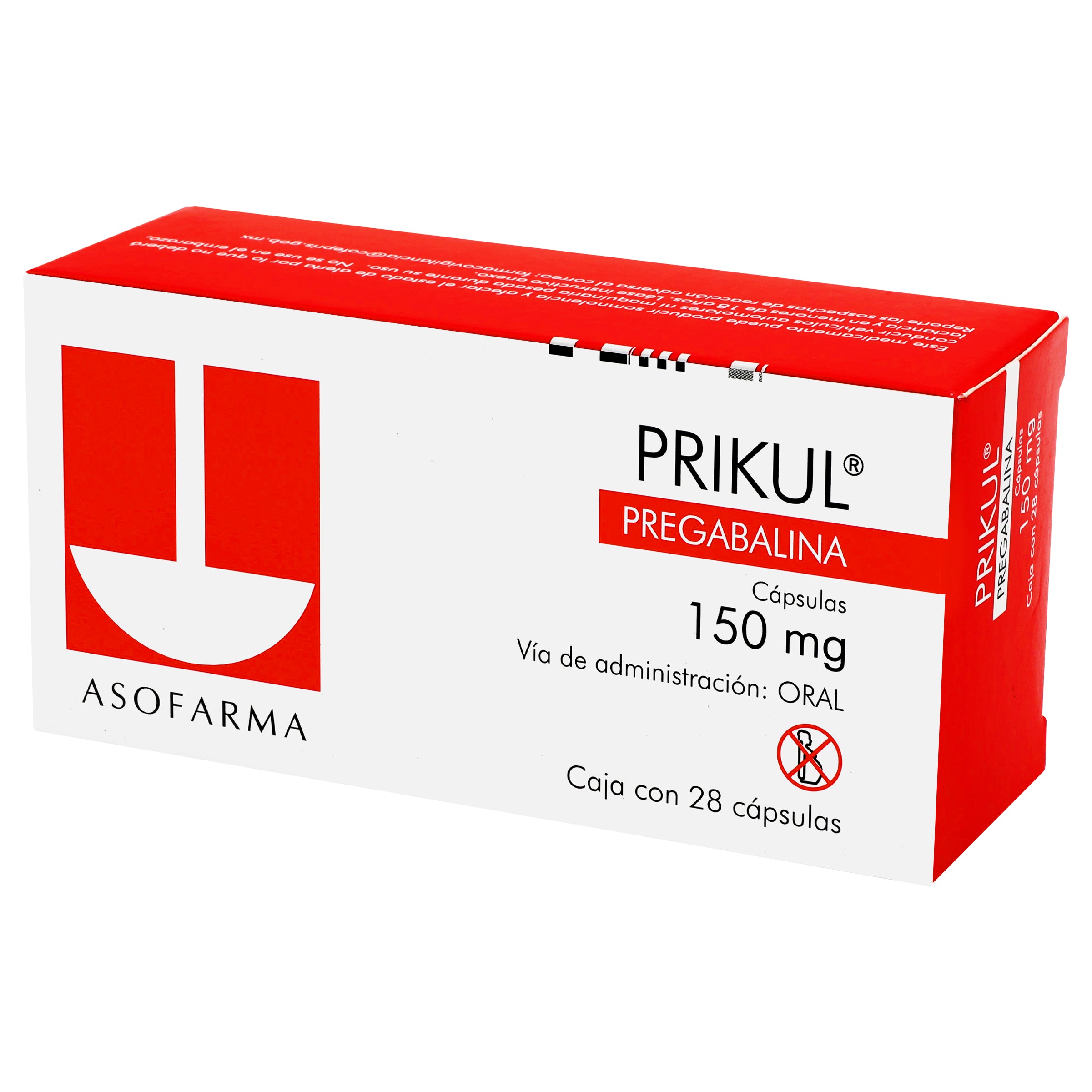 Prikul 150Mg Con 28 Capsulas (Pregabalina) 4 - 7841141003733