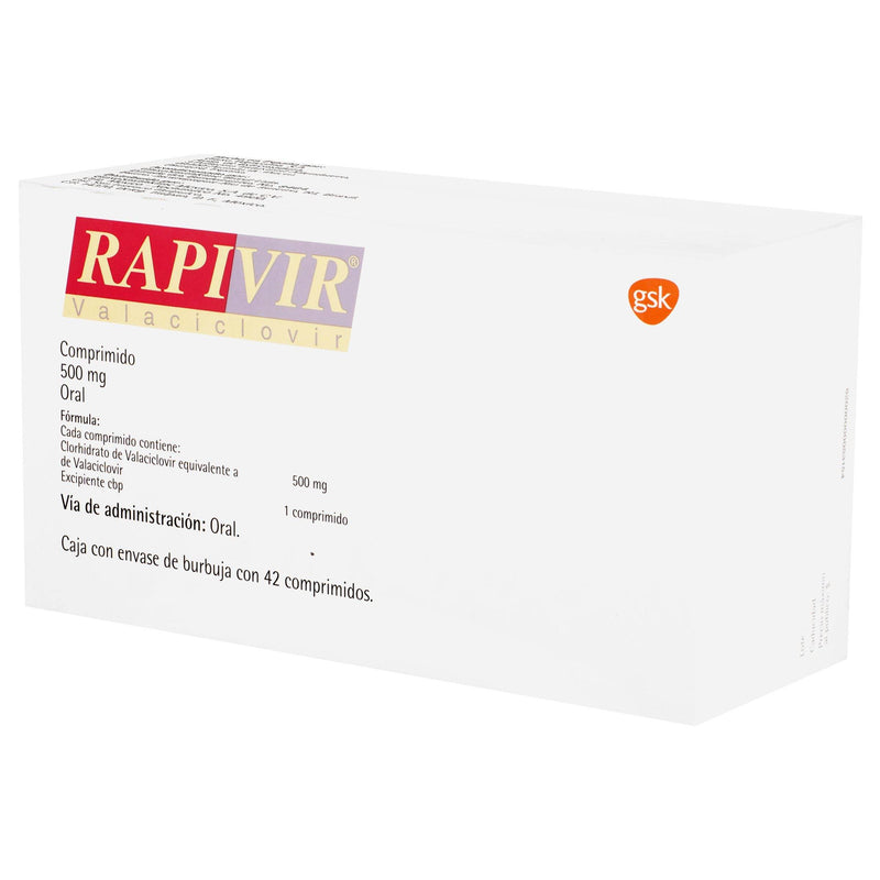 Rapivir 500Mg Con 42 Tabletas (Valaciclovir) - WeCare Pharma