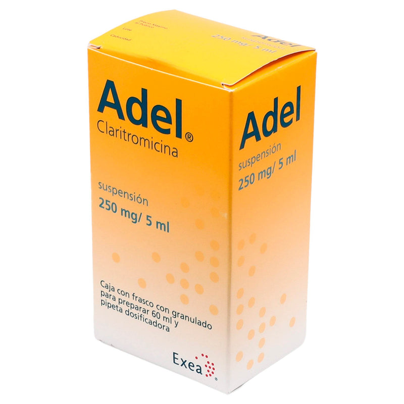 Adel Suspensión 250Mg/5Ml Frasco 60Ml (Claritromicina) - WeCare Pharma