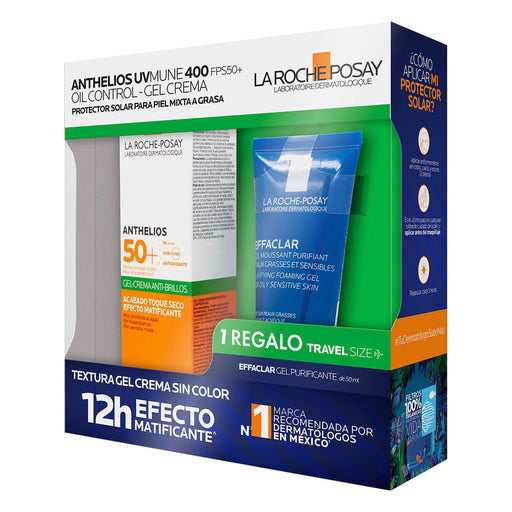 La Roche-Posay Kit Anthelios Uv Mune 400 Fps50 + Effaclar Gel Purificante Con 2 - WeCare Pharma