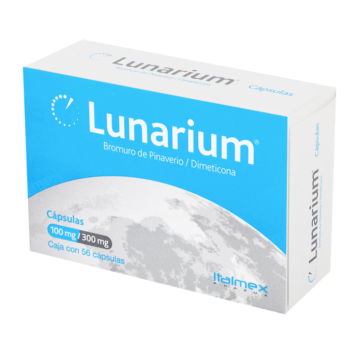 Lunarium 100Mg/300Mg Con 56 Capsulas (Bromuro De Pinaverio/Dimeticona) 3 - 7501390913855