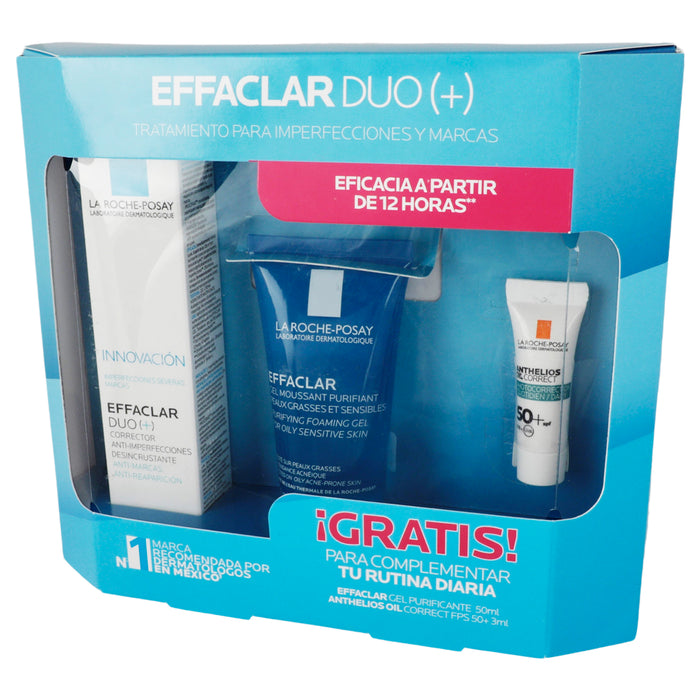 La Roche-P Kit Effaclar Duo 40Ml+Effaclar Gel 50Ml+Anthelios Correct 3Ml 4 - 7509552880854