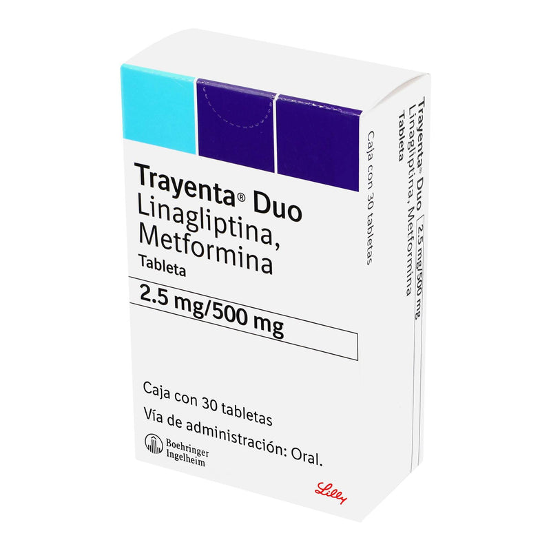 Trayenta Duo 2.5Mg/500Mg Con 30 Tabletas (Linagliptina/Metformina) - WeCare Pharma
