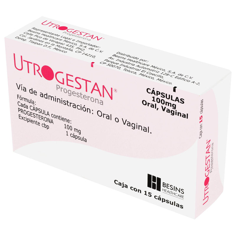 Utrogestan 100Mg Con 15 Capsulas (Progesterona) - WeCare Pharma