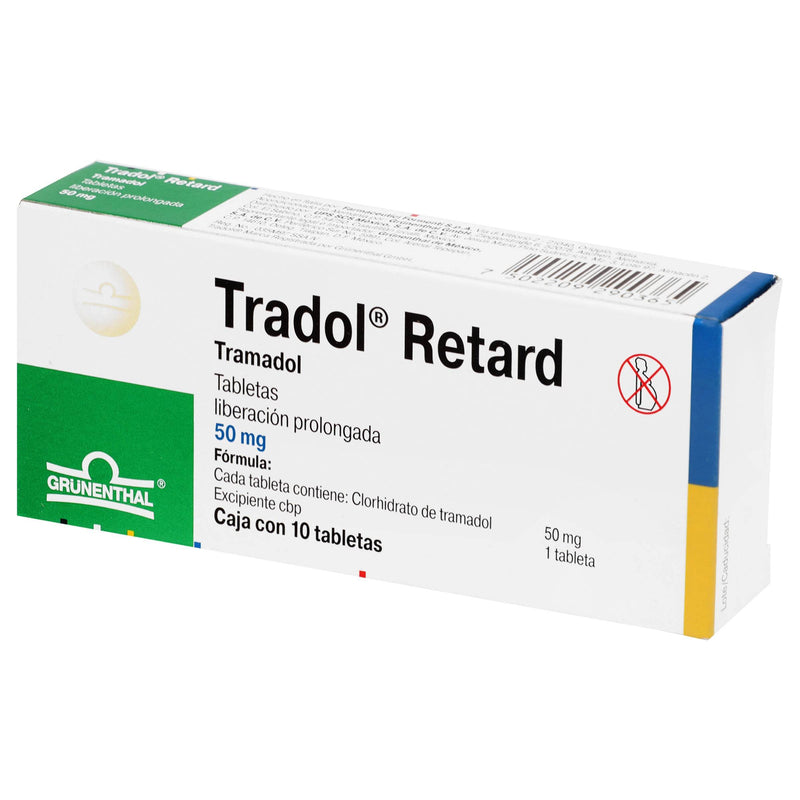Tradol Retard (Tramadol) Tabletas 50Mg Con 10 - WeCare Pharma