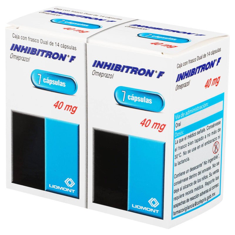 Inhibitron F 40Mg Con 14 Duopack Capsulas (Omeprazol) - WeCare Pharma