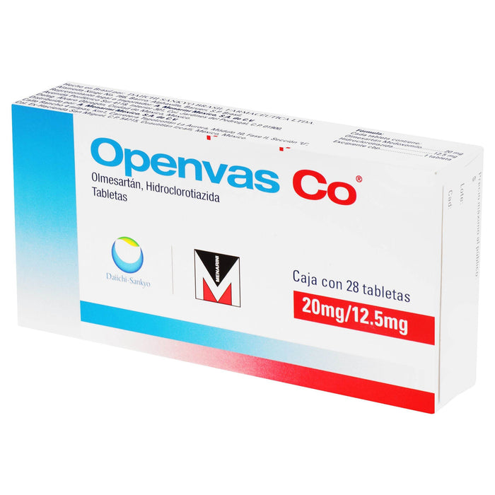 Openvas Co (Olmesartán/Hidroclorotiazida) 20Mg/12.5Mg Tabletas Con 28 - WeCare Pharma