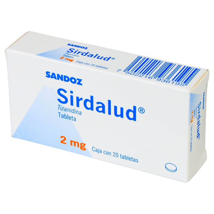 Sirdalud (Tizanidina) Con 20 Tabletas De 2Mg S - WeCare Pharma