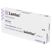 Lantus Solostar Pluma 100Unid/Ml 3Ml Con 5 (Insulina Glargina) - WeCare Pharma
