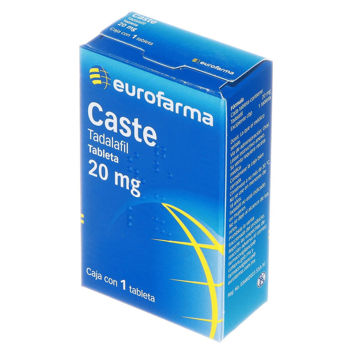 Caste (Tadalafil) Tabletas 20Mg Con 1 - WeCare Pharma