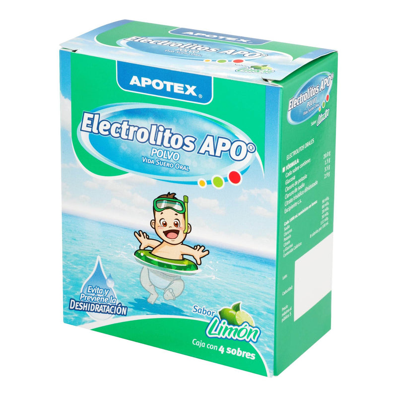 Electrolitos Apo Polvo 28.14G Con 4 Limon - WeCare Pharma