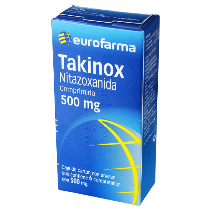 Takinox (Nitazoxanida) Comp 500Mg Con 6 - WeCare Pharma