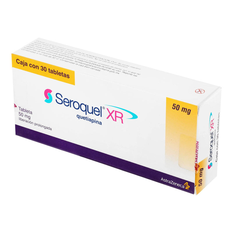 Seroquel Xr 50Mg Con 30 Tabletas (Quetiapina) - WeCare Pharma