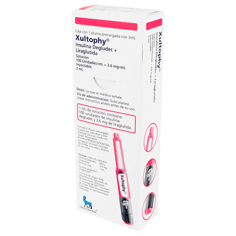 Xultophy Pluma 3.6Mg/Ml 3Ml Con 1 (Insulina Degludec/Liraglutida) - WeCare Pharma