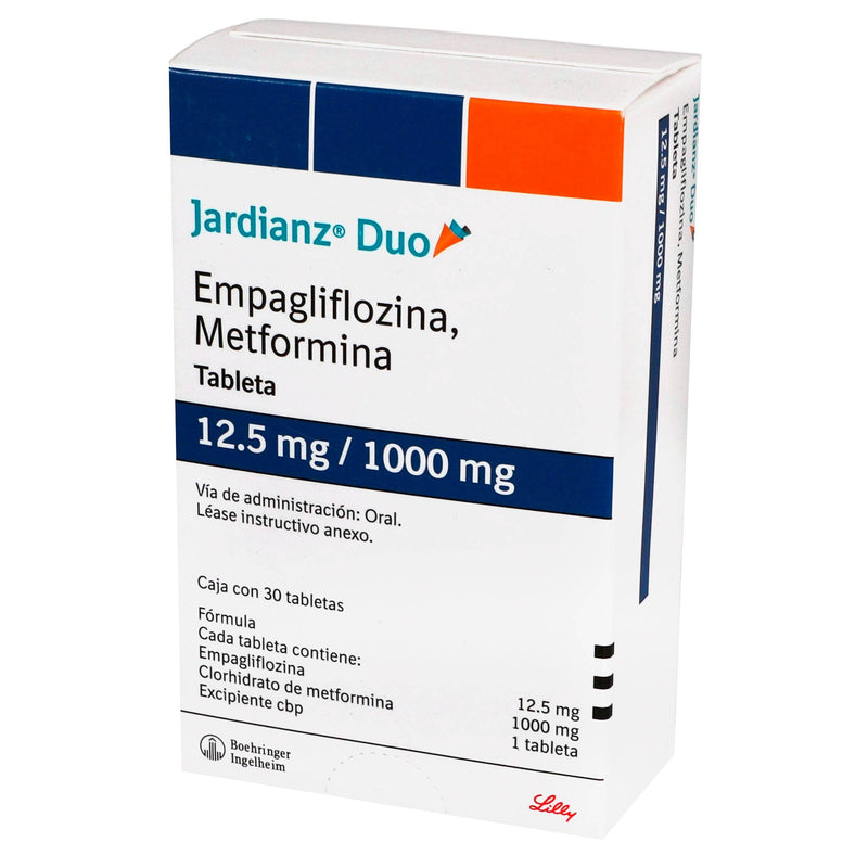 Jardianz Duo 12.5Mg/1000Mg Con 30 Tabletas (Empagliflozina/Metformina) - WeCare Pharma