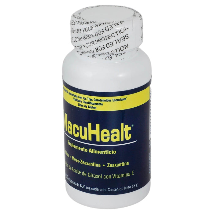 Macuhealt 600Mg Con 30 Capsulas (Luteina/Meso-Zeaxantina/Zeaxantina) - WeCare Pharma