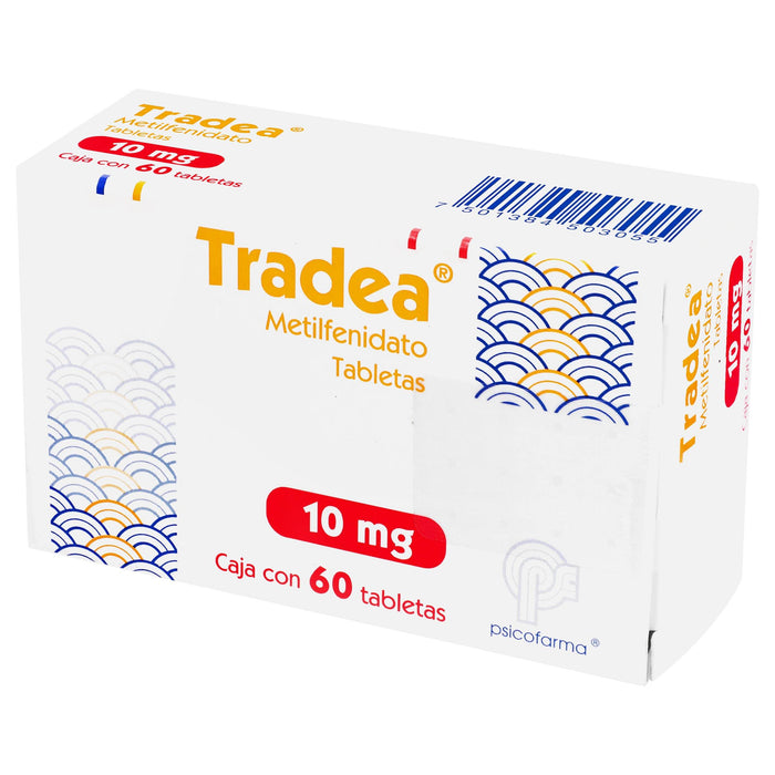 Tradea (Metilfenidato) Tabletas 10Mg Con 60 - WeCare Pharma