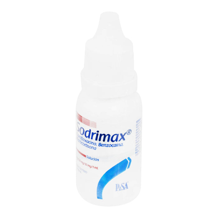 Sodrimax Otico Gotas 10Ml (Ciprofloxacino/Benzocaina/Hidrocortisona) - WeCare Pharma