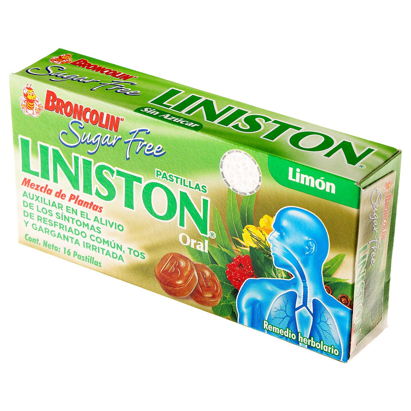 Broncolin Sugar Free Pastillas 2.2G Con 16 Limon (Mezcla De Plantas) - WeCare Pharma