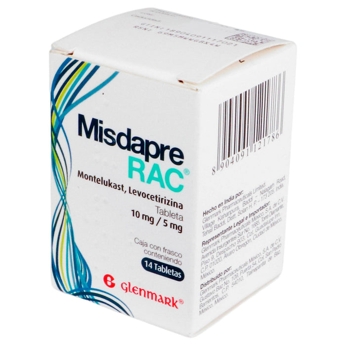 Misdapre Rac 10Mg/5Mg Con 14 Tabletas (Montelukast/Levocetirizina) - WeCare Pharma