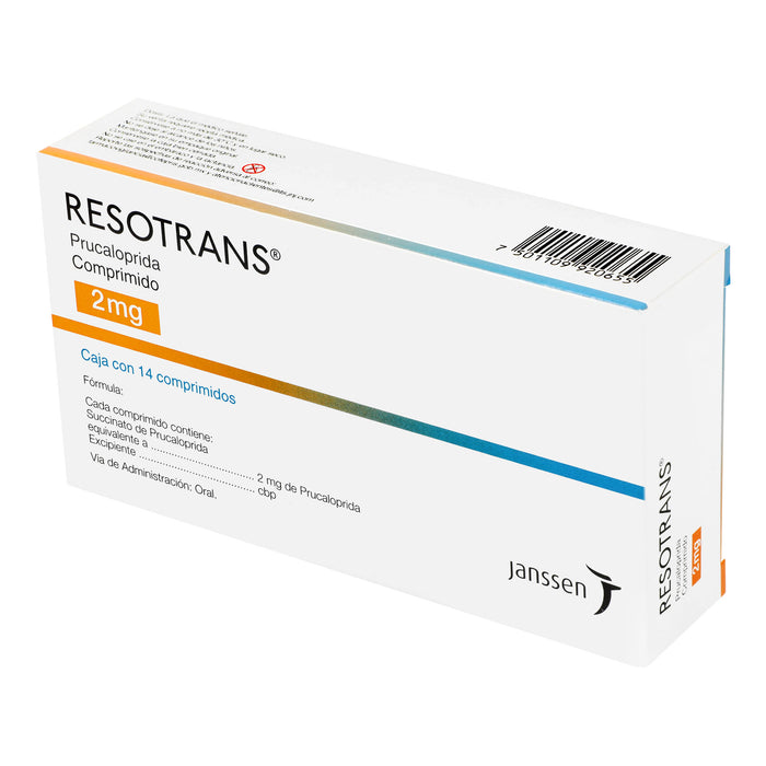 Resotrans 2Mg Con 14 Comprimidos (Prucaloprida) 3 - 7501109920655