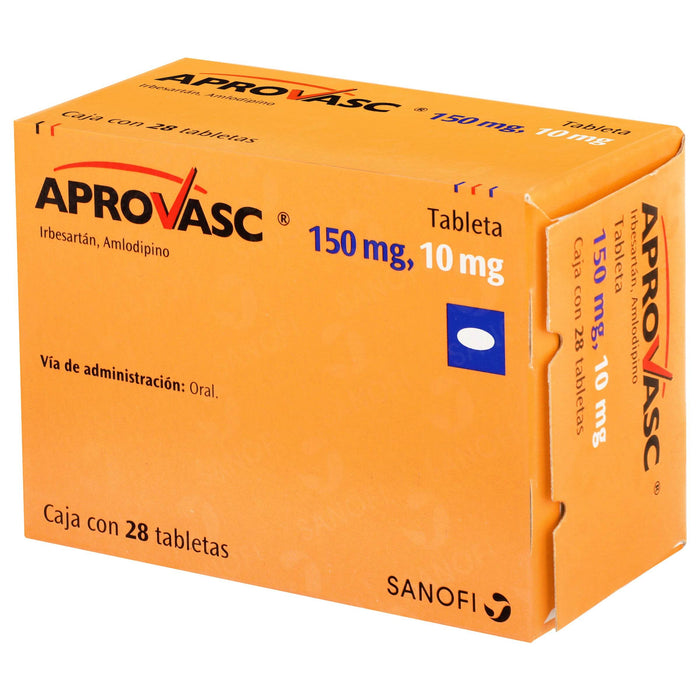 Aprovasc 150Mg 10Mg Con 28 Tabletas Irbesartan Amlodipino WeCare Pharma aprovasc-150mg-10mg-con-28-tabletas-irbesartan-amlodipino-wecare-pharma
