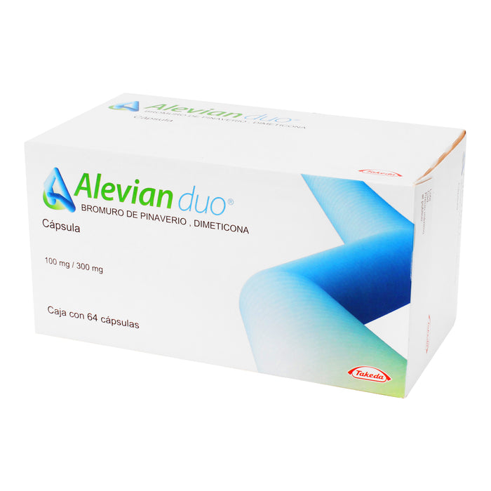 Alevian Duo 100Mg/300Mg Con 64 Capsulas (Pinaverio/Dimeticona) 3 - 7501092777229