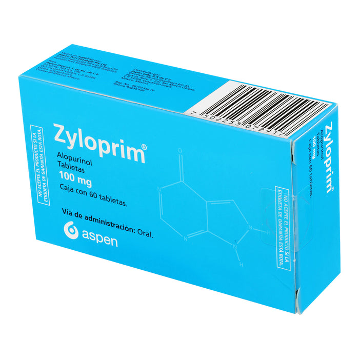 Zyloprim 100Mg Con 60 Tabletas (Alopurinol) 3 - 7502253072917