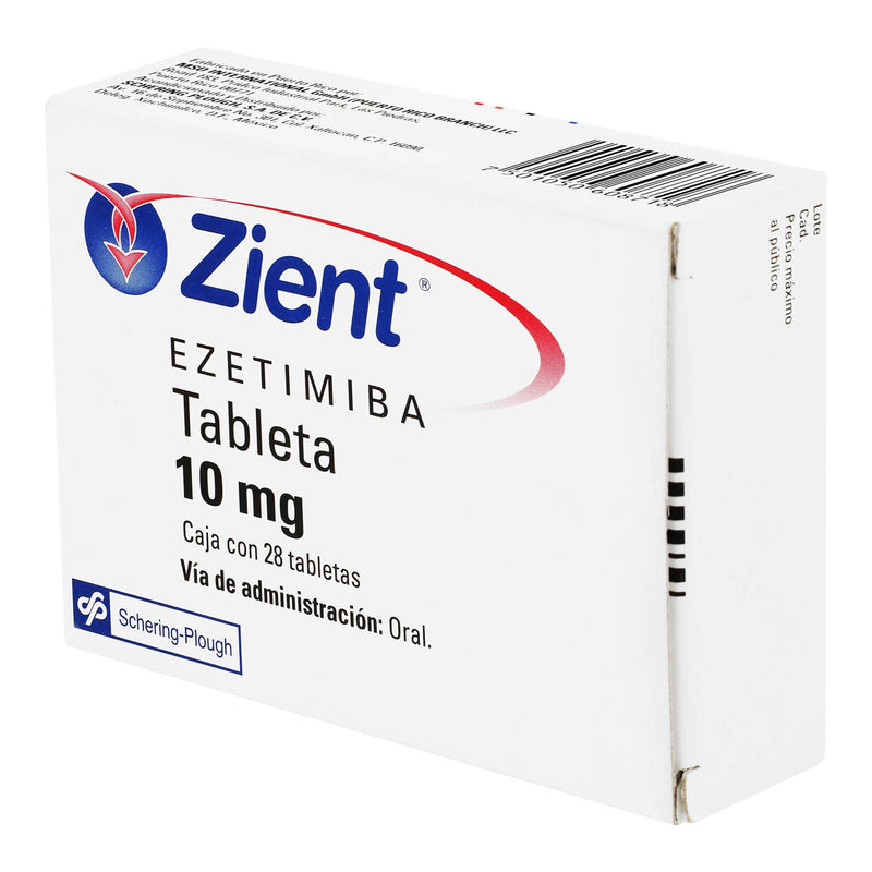 Zient 10Mg Con 28 Tabletas (Ezetimiba) - WeCare Pharma