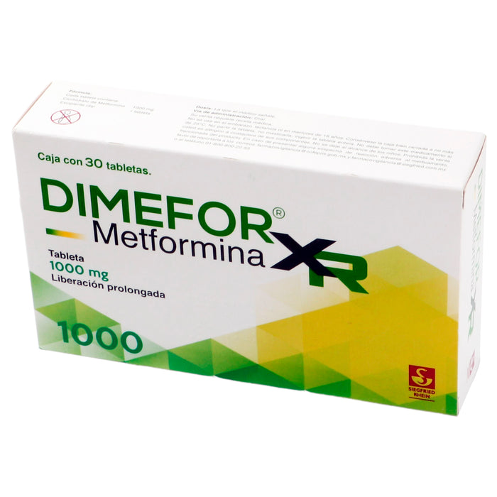 Dimefor Xr 1000Mg Con 30 Tabletas (Metformina) 4 - 7501300420862