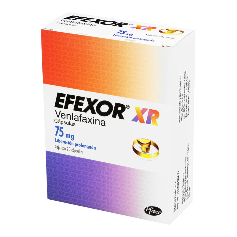 Efexor Xr 75Mg Con 20 Capsulas (Venlafaxina) - WeCare Pharma