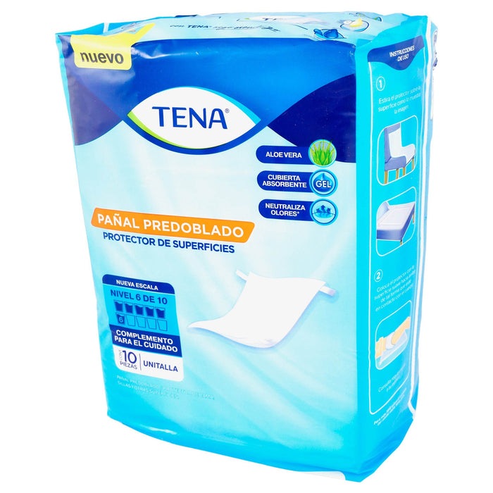 Pañal Tena Predoblado Unitalla Con 10 - WeCare Pharma