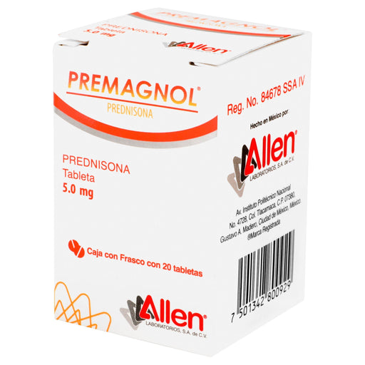 Premagnol 5Mg Con 20 Tabletas (Prednisona) - WeCare Pharma